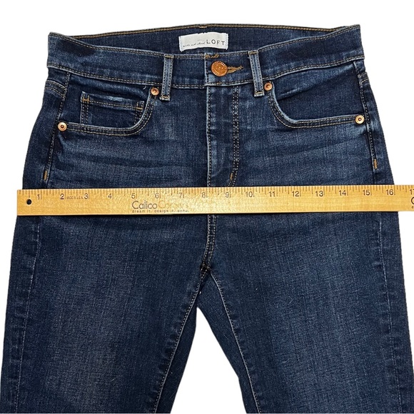 LOFT Sustainable Style Skinny Stretchy Dark Denim Jeans, Woman’s size 4 - Picture 11 of 15